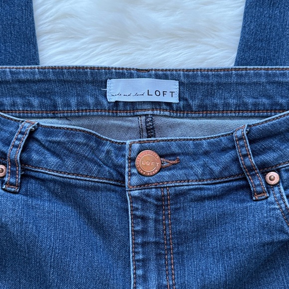 Loft Women's Deep Indigo Skinny Jeans Size 8 - Picture 3 of 4